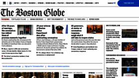 What Thebostonglobe.com website looked like in 2020 (4 years ago)