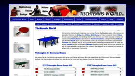 What Tischtennis-world.de website looked like in 2020 (4 years ago)