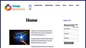 What Totallymeditation.com website looked like in 2020 (4 years ago)