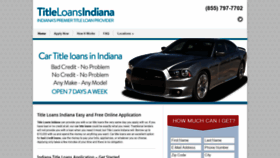 What Titleloansindiana.com website looked like in 2020 (4 years ago)