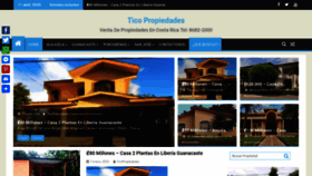 What Ticopropiedades.com website looked like in 2020 (4 years ago)