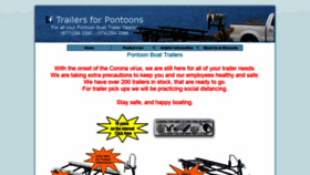 What Trailersforpontoons.com website looked like in 2020 (4 years ago)