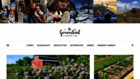 What Thegrovestead.com website looked like in 2020 (4 years ago)