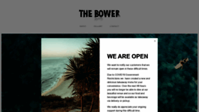 What Thebowerrestaurant.com.au website looked like in 2020 (4 years ago)