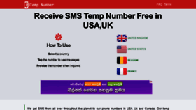 What Temp-number.com website looked like in 2020 (4 years ago)