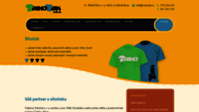What Trikotisk.cz website looked like in 2020 (4 years ago)