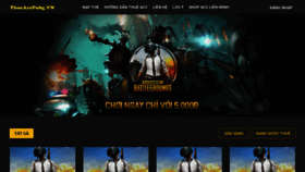 What Thueaccpubg.vn website looked like in 2020 (4 years ago)