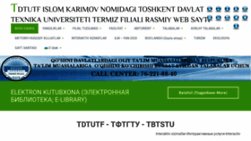 What Tdtutf.uz website looked like in 2020 (4 years ago)