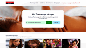 What Thaimassagegruppen.se website looked like in 2020 (4 years ago)