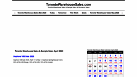 What Torontowarehousesales.com website looked like in 2020 (4 years ago)