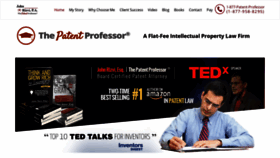 What Thepatentprofessor.com website looked like in 2020 (4 years ago)
