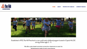 What Thehillpreschool.org website looked like in 2020 (4 years ago)