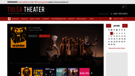 What Tulsa-theater.com website looked like in 2020 (4 years ago)