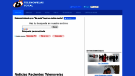 What Telenovelastotal.com website looked like in 2020 (4 years ago)