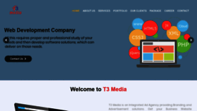 What T3media.co.in website looked like in 2020 (4 years ago)