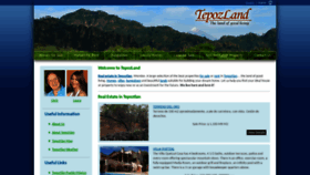 What Tepozland.com website looked like in 2020 (4 years ago)
