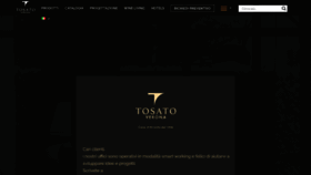 What Tosato.com website looked like in 2020 (4 years ago)