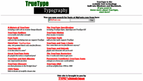 What Truetype-typography.com website looked like in 2020 (4 years ago)