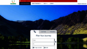What Traveline.info website looked like in 2020 (5 years ago)