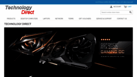 What Technologydirect.com.au website looked like in 2020 (4 years ago)
