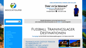 What Trainingslager.at website looked like in 2020 (4 years ago)