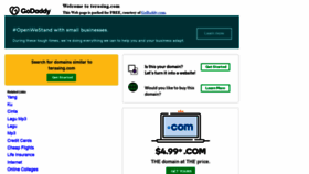 What Terasing.com website looked like in 2020 (4 years ago)