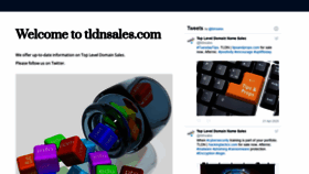 What Tldnsales.com website looked like in 2020 (4 years ago)