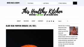 What Thishealthykitchen.com website looked like in 2020 (4 years ago)