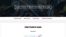 What The-one-punch-man-manga.com website looked like in 2020 (4 years ago)