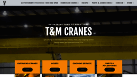 What Tmcranes.com website looked like in 2020 (4 years ago)