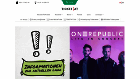 What Ticket.at website looked like in 2020 (4 years ago)