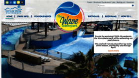 What Thewavewaterpark.com website looked like in 2020 (4 years ago)
