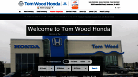 What Tomwoodhonda.com website looked like in 2020 (4 years ago)