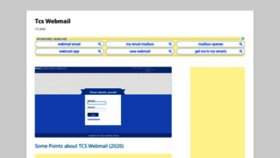 What Tcswebmail.org website looked like in 2020 (3 years ago)