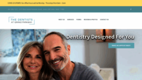 What Thedentistsatgrandparkway.com website looked like in 2020 (4 years ago)