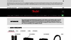 What Teufelaudio.nl website looked like in 2020 (4 years ago)