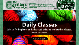 What Theknittersedge.com website looked like in 2020 (4 years ago)