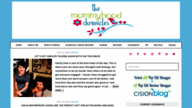 What The-mommyhood-chronicles.com website looked like in 2020 (3 years ago)