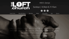 What Theloft.church website looked like in 2020 (4 years ago)