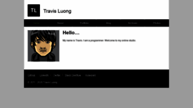 What Travisluong.com website looked like in 2020 (4 years ago)