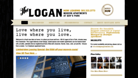 What Thelogandenver.com website looked like in 2020 (3 years ago)