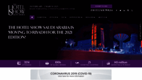 What Thehotelshowsaudiarabia.com website looked like in 2020 (3 years ago)