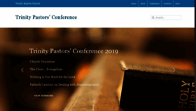 What Trinitypastorsconference.org website looked like in 2020 (4 years ago)