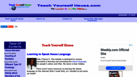 What Teachyourselfhausa.com website looked like in 2020 (4 years ago)