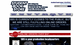 What Thestudentbookstore.com website looked like in 2020 (3 years ago)