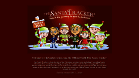 What Thesantatracker.com website looked like in 2020 (4 years ago)