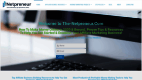 What The-netpreneur.com website looked like in 2020 (4 years ago)