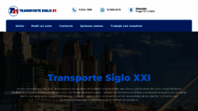 What Transporte21.com website looked like in 2020 (4 years ago)