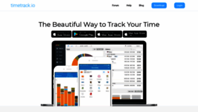 What Timetrack.io website looked like in 2020 (4 years ago)