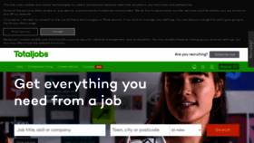 What Totaljobs.com website looked like in 2020 (4 years ago)
